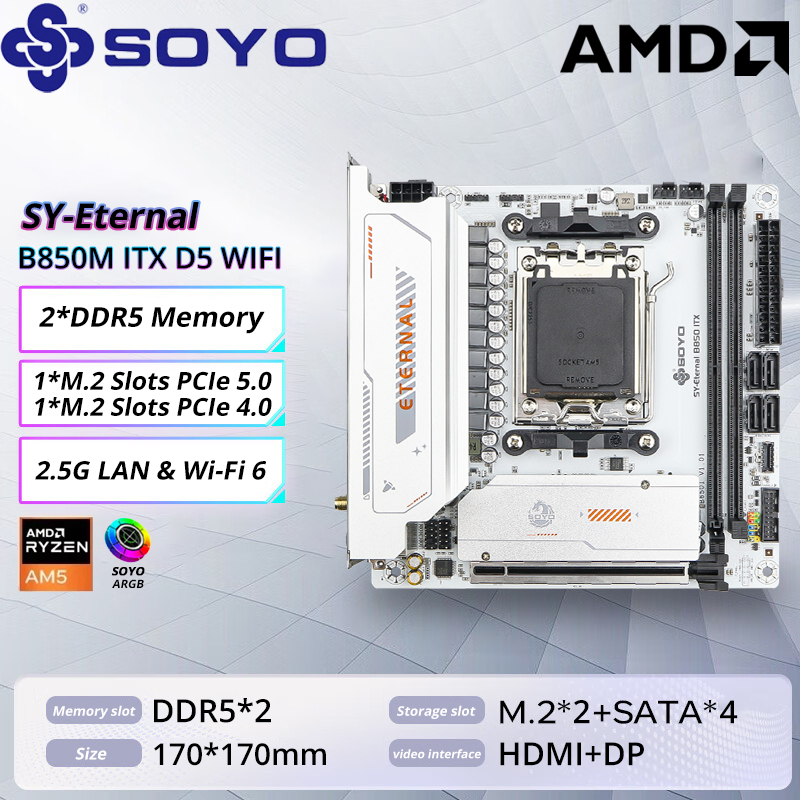 SOYO B850M ARGB Motherboard WI - Ddr5 Kit review and price